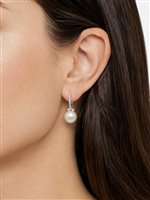 Orecchini Cianfrone Gioielli Donna in Oro bianco Perla MEA234 - MEA234